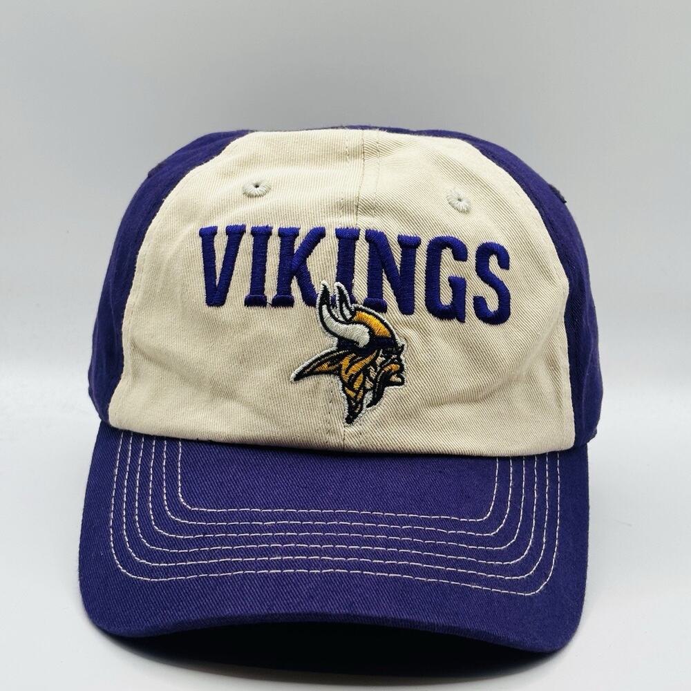Minnesota Vikings Hat Cap Strap Back NFL Football Mens One Size Dad Logo Casual